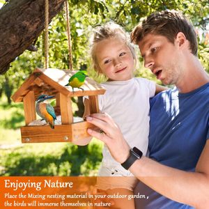 Material de anidación de pájaros, colibrí Natural, pinzón canario y periquito, mezcla de Material de anidación, ropa de cama de anidación suave para jaulas de pájaros - Product Image 6