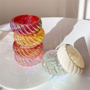 Bracelet en résine bijoux de créateurs de mode bracelet en résine couleur cadeau marbre ambre irrégulier autre bracelet pour femmes filles - Product Image 6