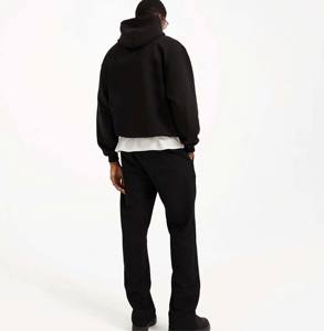 Diseño personalizado Fleece Acid Wash Hoodie Diseño personalizado DTF Hoodies para hombres Serigrafía Color sólido Mezclado Hombres Hoodies - Product Image 3