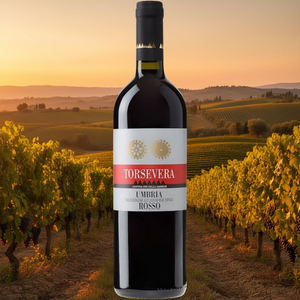 Umbria Rosso IGT Red <b>Wine</b> 750ml-6 Bottles Per Box-Elegant Umbrian <b>Wine</b>-Torsevera - Product Image 3