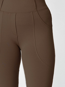 Pantalones de montar estirables de cintura alta para mujer, cómodos, duraderos, con elegantes conjuntos y accesorios ecuestres de bolsillo - Product Image 3