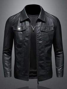 Chaqueta de cuero de alta calidad para hombre para invierno Nuevos diseños Cierre de cremallera Personalizable con bajo MOQ Todos Los tamaños disponibles - Product Image 6