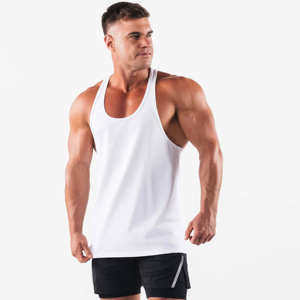 OEM al por mayor de alta calidad negro sin mangas gimnasio camiseta sin mangas de algodón grueso en blanco liso de punto casual de talla grande Camiseta deportiva - Product Image 4