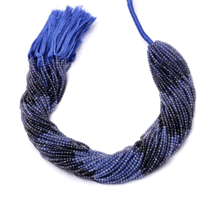 AAA Iolite 2mm-3mm Faceted Rondelle <b>Bead</b> Natural Multi <b>Blue</b> Iolite Semiprecious Gemstone Loose <b>Beads</b> for Jewelry Making Supplies - Product Image 3