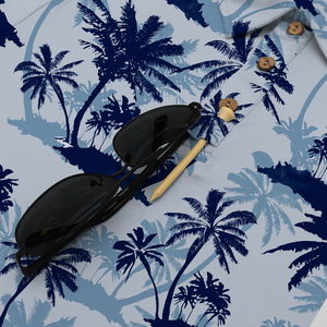 Hombres de alto rendimiento para Polos con estampado de sublimación Floral de árbol de coco fresco Venta caliente para fiesta en la playa de vacaciones - Product Image 6