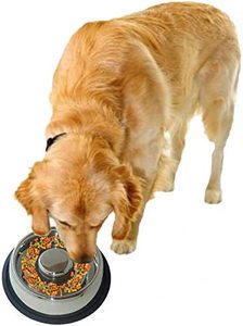 Tazón grande para perros de 900ml de fabricante al por mayor, tazón de comida de agua para cachorros de acero inoxidable redondeado, base de goma antideslizante, alimentador para mascotas - Product Image 5