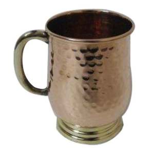 Taza de cobre puro para beber agua pulida brillante decorativa hecha a mano de buena calidad, tazas para beber agua de mula de Moscú - Product Image 2