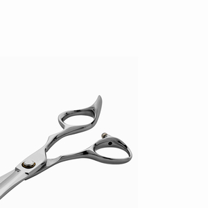 Tijeras de corte de pelo superior con reposapiés Hermosas tijeras de corte de peluquero Cuchillas afiladas con borde de afeitar recubierto de plata - Product Image 3