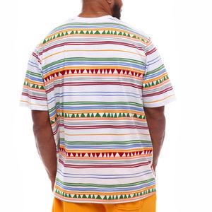 Transpirable Algodón Poliéster Hombres Sublimación Camisetas Impresión personalizada Ropa casual Camiseta de manga corta - Product Image 6