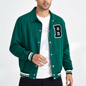 Best Quality Men's Letterman Jackets Winter <b>Stand</b> Collar Windproof Breathable Quick Dry Eco-Friendly Cotton/Wool Casual <b>Work</b> - Product Image 1