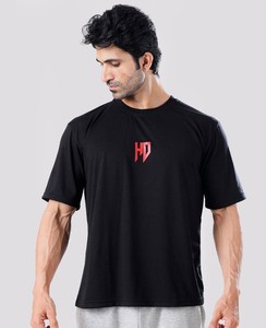 Heavy Gsm 240gsm 100% Camiseta de algodón con cuello redondo Tecnología de bloqueo de borde único Nuevo diseño Manga raglán Patrón de serigrafía - Product Image 2
