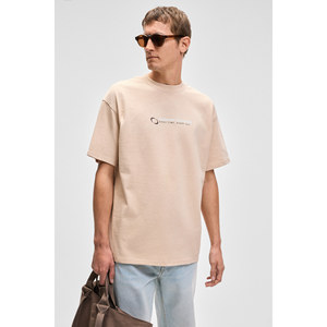 GRIMELANGE MANOL เสื้อยืดคอกลมผู้ชายผ้าฝ้ายออร์แกนิก 100% ทรงโอเวอร์ไซส์ - Product Image 5