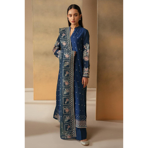 Estilo étnico Ropa India pakistaní Nuevo diseño Nueva moda Ropa de mujer Vestidos casuales transpirables de invierno Vestido Shalwar Kameez - Product Image 5