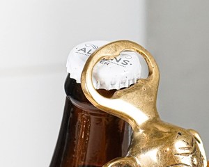 Ouvre-bouteilles de vin en laiton pur pour bar ouvre-bouteilles de conception de tête d'éléphant fantaisie décoration de bar ouvre-bouteille en métal pour Noël - Product Image 2