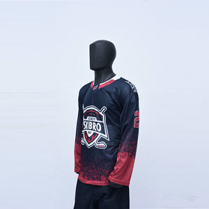 Ropa deportiva de hockey sobre hielo para hombres profesionales Uniforme cómodo de secado rápido a precios baratos Opción de nombre del equipo OEM - Product Image 4