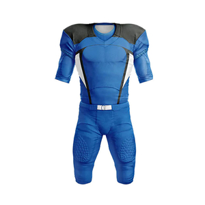 Conjunto de uniforme de fútbol americano sublimado personalizado Jersey de sarga de aparejos transpirable para hombres y mujeres de manga corta para fútbol de verano - Product Image 2