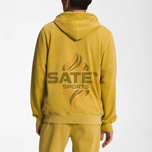 Sweat à capuche zippé pour homme d'hiver - Entièrement respirant 100% coton polaire Qualité supérieure Service OEM - Product Image 2