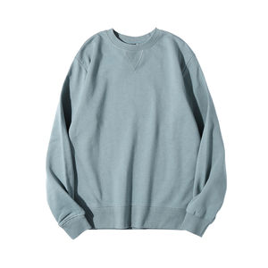 OEM 100% coton 360 g/m² délavé à l'acide, sweat-shirt à capuche et sweat-shirt surdimensionné vintage à col ras du cou pour hommes, logo personnalisé, streetwear - Product Image 6