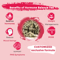 Thé personnalisé à base de feuilles de framboisier rouge pour l'équilibre hormonal de la fertilité chez la femme, thé aux herbes naturelles