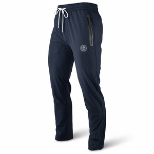 Mens Athletic Canvas Track Pants with Mid Waist Drawstring Zipper Pocket <b>Slim</b> Fit <b>Jogger</b> ODM Wholesale Supply - Product Image 2