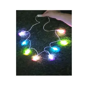 塑料材质复活节8发光二极管兔子闪光项链多色适合圣诞节/复活节越南制造