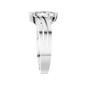 แหวนทองคำแท้ 14K ประดับโมอิสซาไนต์ รับรองโดย IGI ทรงมาร์คีส์ สำหรับงานหมั้น ของขวัญวันครบรอบสำหรับผู้หญิง ดีไซน์หรูหรา - Product Image 2