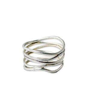 Anillo Espiral de Plata de Ley 925, Joyería Fina de Moda, Anillo de Plata Minimalista Hecho a Mano para Mujer a Precio de Mayoreo - Product Image 1