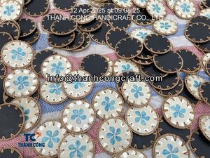 Vente en gros de sous-verres en rotin naturel pour restaurant ou magasin de détail Eco Vietnam Craft SEAHORSE MOTHER OF PEARL - Product Image 6