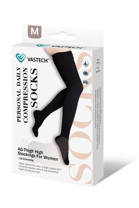 Personal Daily Compression Socks Women Tigh High Compression <strong>Stockings</strong> Easy Travel Support Socks Pressure Class 15-21mmHg - Product Image 2