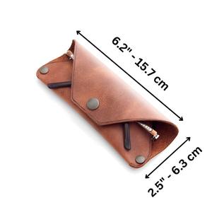 Funda de Gafas de Cuero Personalizada de Lujo y Duradera para Gafas de Sol, Impresión de Logotipo con Nombre Personalizado, Uso Diario, Pedidos al por Mayor Disponibles - Product Image 6