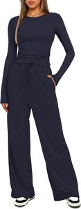 Ensemble de survêtement d'hiver pour femmes de haute qualité 100% coton avec poches latérales, ensemble de survêtement deux pièces écologique personnalisable - Product Image 6