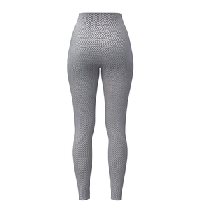 Leggings de yoga de cintura alta sin costuras, con efecto fruncido para realce de glúteos, a prueba de sentadillas, de pierna ancha acampanada, de compresión, acanalados, para gimnasio y entrenamiento, con bolsillos, personalizados - Product Image 3
