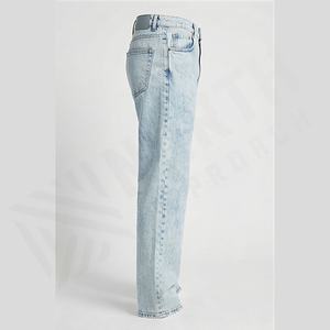 กางเกงยีนส์เดนิมผู้ชายคุณภาพดีเยี่ยม ผ้าฝ้ายเนื้อเบา ระบายอากาศ แห้งเร็ว สีพื้น รับผลิตตามสั่ง ขายส่ง ปรับแต่งสีได้ - Product Image 3