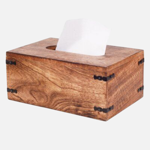 Dernière boîte à mouchoirs décorative rectangulaire support de boîte à mouchoirs en bois pour la maison cuisine bureau table à manger décor boîte de rangement de mouchoirs - Product Image 2