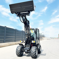 Chargeuse à flèche télescopique ergonomique 0.9t avec siège à suspension pneumatique Chargeuse sur pneus confort pour opérateur 8H Mini tracteur moteur avant