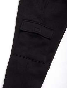 Ensemble de survêtement pour garçons-2 pièces pulls à capuche en polaire douce et pantalon de survêtement athlétique Cargo Jogger pour garçons - Product Image 4