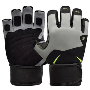 Guantes de gimnasio de Material de cuero de vaca de alta calidad de Saar Industries para levantamiento muerto guantes de entrenamiento pesados de seguridad para manos - Product Image 5