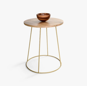 Nouvel arrivage en gros de table basse en bois de forme ronde à base de métal table centrale au design super spécial pour plusieurs occasions - Product Image 4