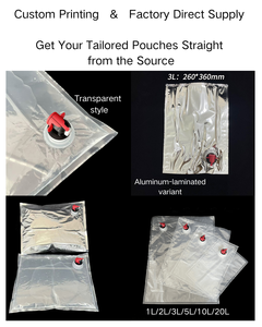 Bolsa de Agua Aséptica Transparente de 10L y 20 Litros con Grifo y Válvula para Envasado de Jugos y Lácteos - Product Image 5