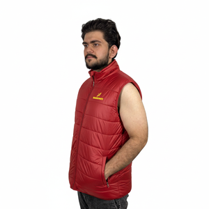 Chaleco Acolchado Informal sin Mangas, Resistente al Agua, con Bolsillo, Cierre de Cremallera, Chaleco Acolchado de Algodón para Exteriores para Hombre - Product Image 3