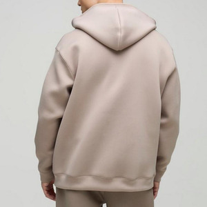 Sudadera con capucha de algodón pesado para hombre, jersey de lujo con estampado personalizado, Premium Sudadera corta de gran tamaño, sudadera cuadrada de 500GSM para hombre - Product Image 4