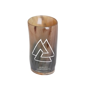 Cuerno Vikingo Artesanal de Cuerno Natural de Alta Calidad, 200-250ml, 6 Pulgadas, Estilo Vintage, Regalo Empresarial, Apto para Lavavajillas, para Bebidas Frías - Product Image 2