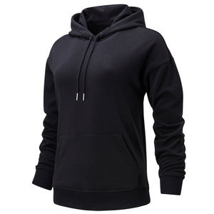 Sweat-shirt à capuche pour femmes, pull-over décontracté à capuche, pull-Top classique uni, veste à manches longues avec poche - Product Image 1