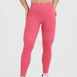 เลกกิ้งผู้หญิงเอวยางยืดโพลีเอสเตอร์สแปนเด็กซ์กางเกงฟิตเนส - Product Image 1