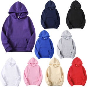 Hombres personalizado propio logotipo de alta calidad Hombres Plain Pullover Hoodie Casual Sudadera con capucha de manga larga Classic Party Top - Product Image 2