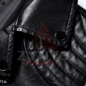 Fabricante pakistaní de chaquetas de cuero al por mayor, chaqueta de cuero informal con cinturón lateral para hombre, nueva chaqueta de motociclista con diseño OEM. - Product Image 3