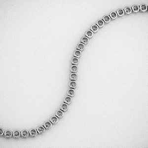 Haute joaillerie à la mode Fine 18k 22k or pur naturel VS-diamant collier lien cubain bijoux Tennis colliers pour femmes OEM - Product Image 2