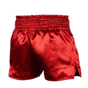 Pantalones Cortos de MMA Color Rojo en MOQ Bajo a Precios de Mayoreo, Diseño o Logotipo Personalizado - Product Image 2