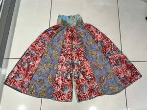 Palazo de retazos de capa de seda, ropa de fiesta bohemia para mujer, pantalón de mujer de retazos de capa de seda, estilo bohemio hippie - Product Image 6