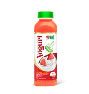 500ml Bottle VINUT Yogurt drink with Aloe vera & Watermelon fruit juice Distributors Prebiotic drink
